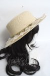 画像4: axes femme / 巻きバラレースカンカン帽 57.5cm 生成り Y-26-04-17-035-AX-AC-SZ-ZY (4)