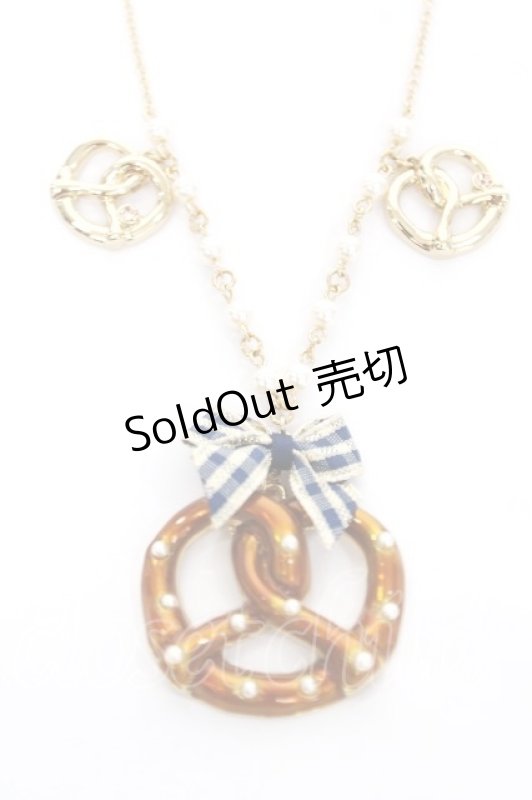 画像1: axes femme POETIQUE / プレッツェルネックレス  ゴールド Y-26-04-19-001-AX-AC-SZ-ZY (1)