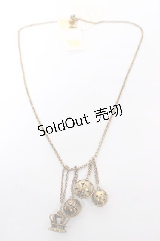 画像2: Jane Marple / 鈴&クラウンネックレス  ゴールド Y-26-04-19-061-JM-AC-SZ-ZY (2)