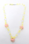 画像2: Emily Temple cute / ローズビーズネックレス  イエロー×クリア Y-26-04-19-062-ET-AC-SZ-ZY (2)
