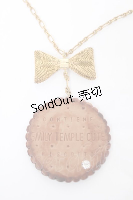 画像1: Emily Temple cute / ビスケットネックレス  ブラウン Y-26-04-19-063-ET-AC-SZ-ZY (1)