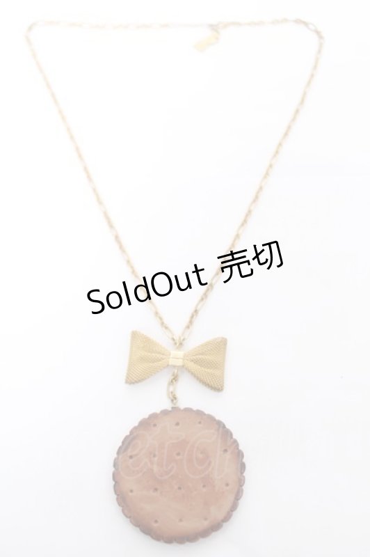 画像2: Emily Temple cute / ビスケットネックレス  ブラウン Y-26-04-19-063-ET-AC-SZ-ZY (2)