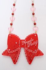 画像1: Angelic Pretty / きらめきリボンネックレス  赤 Y-26-04-19-078-AP-AC-SZ-ZY (1)