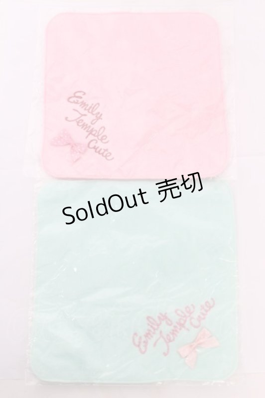 画像1: Emily Temple cute / ハンカチ  ピンク/ミント Y-26-04-19-090-ET-ZA-SZ-ZY (1)