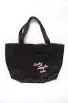 画像1: Emily Temple cute / ロゴ刺繍ミニトートバッグ  黒 Y-26-04-19-101-ET-BG-SZ-ZY (1)