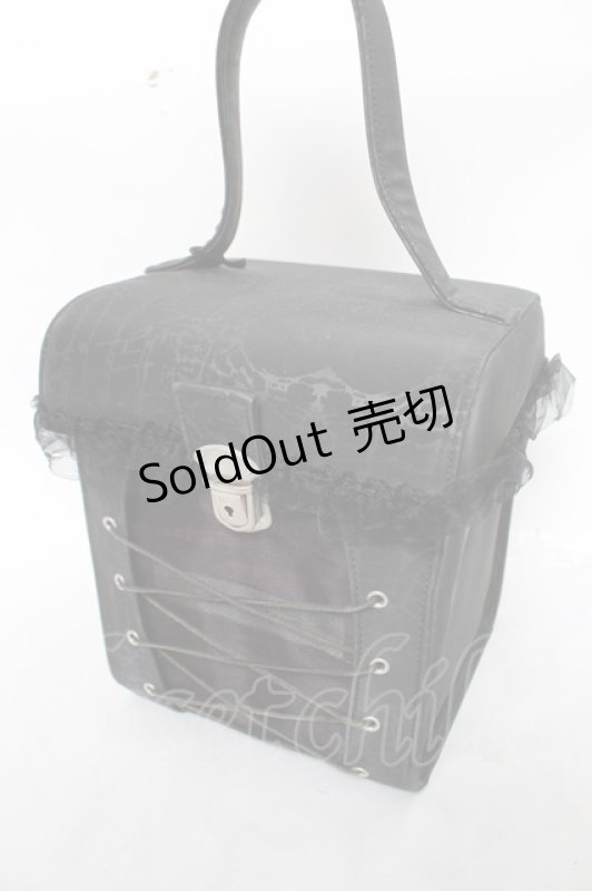 画像1: alice auaa / バニティーバッグ  ブラック Y-26-04-19-118-AA-BG-SZ-ZY (1)