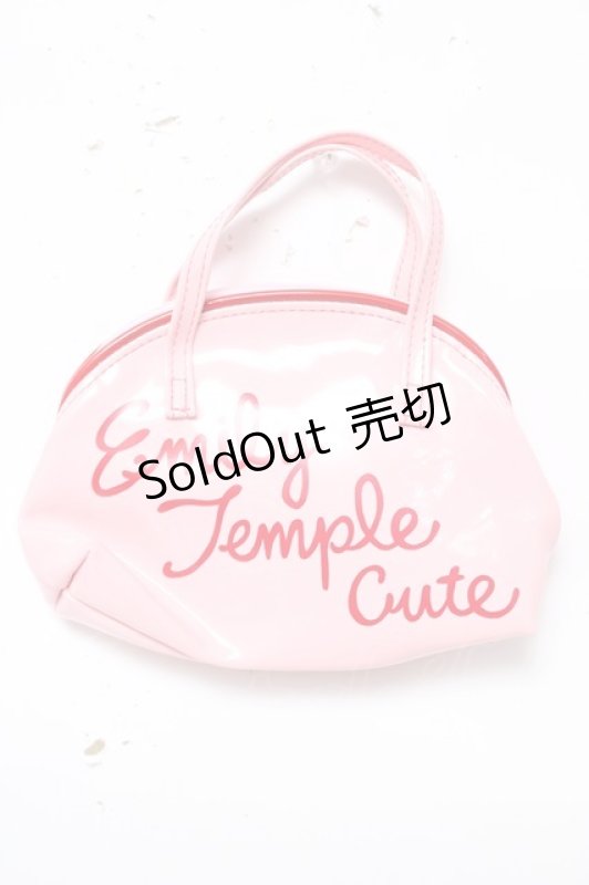画像1: Emily Temple cute / ロゴプリントエナメルミニバッグ  ピンク Y-26-04-19-119-ET-BG-SZ-ZY (1)