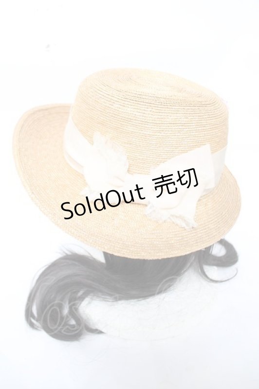 画像2: Emily Temple cute / グログランリボンストローハット  オフ Y-26-04-19-120-ET-AC-SZ-ZY (2)