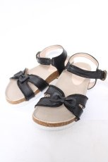 画像1: axes femme / 厚底リボンディティールサンダル L クロ Y-26-04-19-124-AX-SH-SZ-ZY (1)