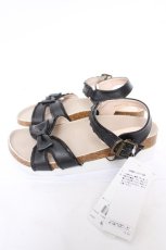 画像2: axes femme / 厚底リボンディティールサンダル L クロ Y-26-04-19-124-AX-SH-SZ-ZY (2)