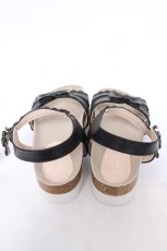 画像3: axes femme / 厚底リボンディティールサンダル L クロ Y-26-04-19-124-AX-SH-SZ-ZY (3)