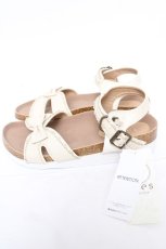 画像2: axes femme / 厚底リボンディティールサンダル L シロ Y-26-04-19-125-AX-SH-SZ-ZY (2)