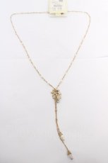 画像2: axes femme / 雪の結晶ラリエットネックレス  ゴールド Y-26-04-19-016-AX-AC-SZ-ZY (2)