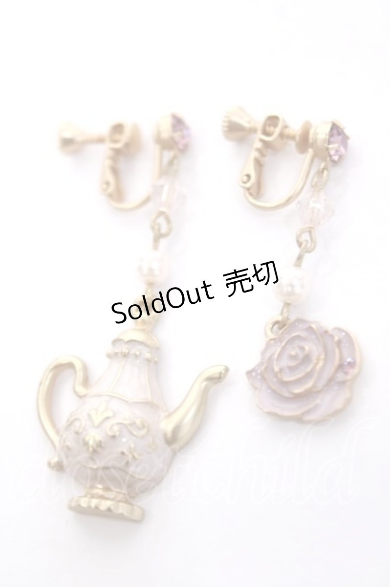 画像1: axes femme POETIQUE / ローズティイヤリング  淡ピンク Y-26-04-19-038-AX-AC-SZ-ZY (1)