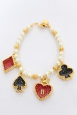 画像1: BABY, THE STARS SHINE BRIGHT / HEART TRUMPブレスレット  ゴールド Y-26-04-19-044-LO-AC-SZ-ZY (1)