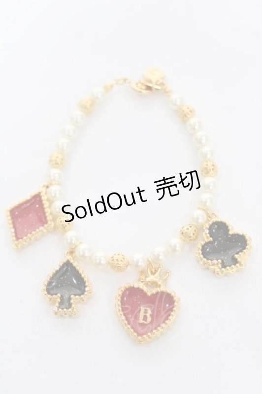 画像1: BABY, THE STARS SHINE BRIGHT / HEART TRUMPブレスレット  ゴールド Y-26-04-19-044-LO-AC-SZ-ZY (1)