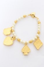 画像2: BABY, THE STARS SHINE BRIGHT / HEART TRUMPブレスレット  ゴールド Y-26-04-19-044-LO-AC-SZ-ZY (2)