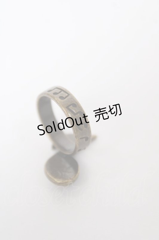 画像2: Innocent World / 音符リング  アンティークゴールド Y-26-04-19-058-IW-AC-SZ-ZY (2)