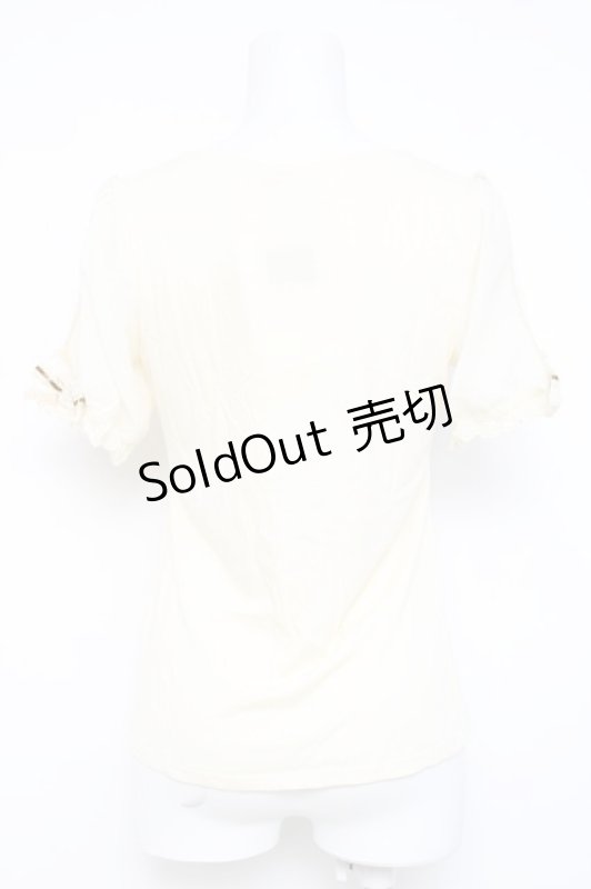 画像2: axes femme / 袖口リボンインナープルオーバー M 生成り Y-26-04-21-036-AX-TO-SZ-ZY (2)