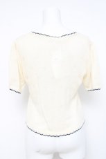 画像2: axes femme / ライン入りショートカーデ M 生成り Y-26-04-21-037-AX-TO-SZ-ZS (2)