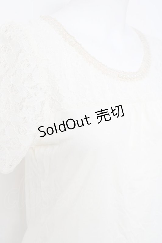 画像3: axes femme / レース切替えプルオーバー M キナリ Y-26-04-21-038-AX-TO-SZ-ZY (3)