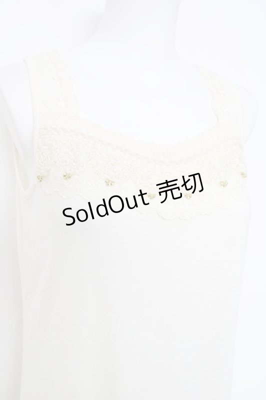 画像3: axes femme / カギ編みロングキャミ M キナリ Y-26-04-21-004-AX-TO-SZ-ZY (3)