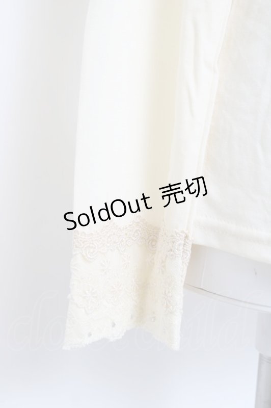 画像4: axes femme / 袖レースインナープルオーバー M 生成り Y-26-04-21-042-AX-TO-SZ-ZY (4)