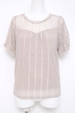 画像1: axes femme / 総レース切替インナープルオーバー M グレージュ Y-26-04-21-046-AX-TO-SZ-ZS (1)
