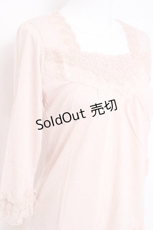 画像3: axes femme / 袖口シャーリングインナープルオーバー M アワピンク Y-26-04-21-050-AX-TO-SZ-ZY (3)