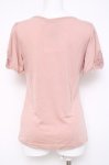 画像2: axes femme / 袖デザイン半袖プルオーバー M 淡ピンク Y-26-04-21-053-AX-TO-SZ-ZY (2)