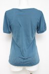 画像2: axes femme / レース配色Tシャツ M ブルー Y-26-04-21-055-AX-TO-SZ-ZY (2)