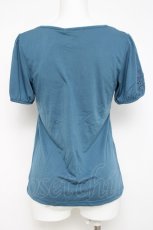 画像2: axes femme / レース配色Tシャツ M ブルー Y-26-04-21-055-AX-TO-SZ-ZI (2)