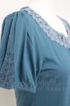 画像3: axes femme / レース配色Tシャツ M ブルー Y-26-04-21-055-AX-TO-SZ-ZY (3)