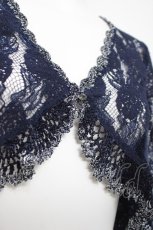 画像3: axes femme / 鈎針フリル総レースボレロ M 紺 Y-26-04-21-058-AX-TO-SZ-ZY (3)