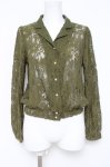 画像1: axes femme / 花レースシャツ M グリーン Y-26-04-21-065-AX-BL-SZ-ZY (1)