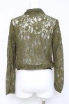 画像2: axes femme / 花レースシャツ M グリーン Y-26-04-21-065-AX-BL-SZ-ZY (2)