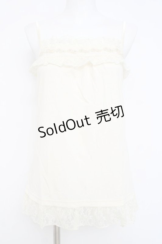 画像1: axes femme / ストラップ付きキャミソール M 生成り Y-26-04-21-007-AX-TO-SZ-ZY (1)