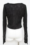 画像2: axes femme / パール×ビジュー付きボレロ  黒 Y-26-04-21-068-AX-TO-SZ-ZY (2)
