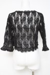 画像2: axes femme / 鈎針フリル総レースボレロ M 黒 Y-26-04-21-069-AX-TO-SZ-ZY (2)
