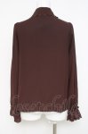画像2: axes femme kawaii / 3wayジャボ付きブラウス  茶 Y-26-04-21-075-AX-BL-SZ-ZY (2)