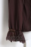 画像4: axes femme kawaii / 3wayジャボ付きブラウス  茶 Y-26-04-21-075-AX-BL-SZ-ZY (4)