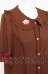 画像3: axes femme kawaii / クマパフェ刺繍ブラウス  茶 Y-26-04-21-076-AX-BL-SZ-ZY (3)