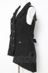 画像2: axes femme POETIQUE / バックプリーツロングベスト  黒 Y-26-04-21-077-AX-TO-SZ-ZY (2)