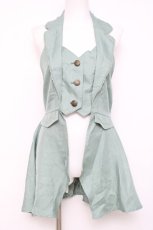 画像1: axes femme POETIQUE / クラシックホルターベスト  グリーン Y-26-04-21-078-AX-TO-SZ-ZY (1)