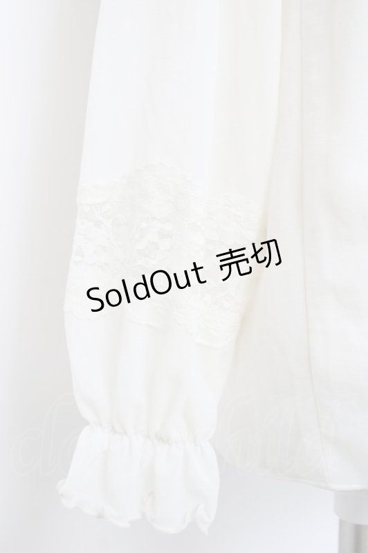 画像3: axes femme / 後ろリボンレース切り替えトップス  生成り Y-26-04-21-079-AX-TO-SZ-ZY (3)