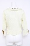 画像3: axes femme / たんぽぽ刺繍ニットボレロ  生成り Y-26-04-21-080-AX-TO-SZ-ZY (3)