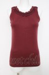画像1: axes femme / クイーンコットンタンクトップ M ワイン Y-26-04-21-009-AX-TO-SZ-ZY (1)