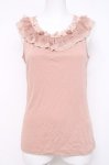 画像1: axes femme / チュール襟付きタンクトップ M アワピンク Y-26-04-21-010-AX-TO-SZ-ZY (1)