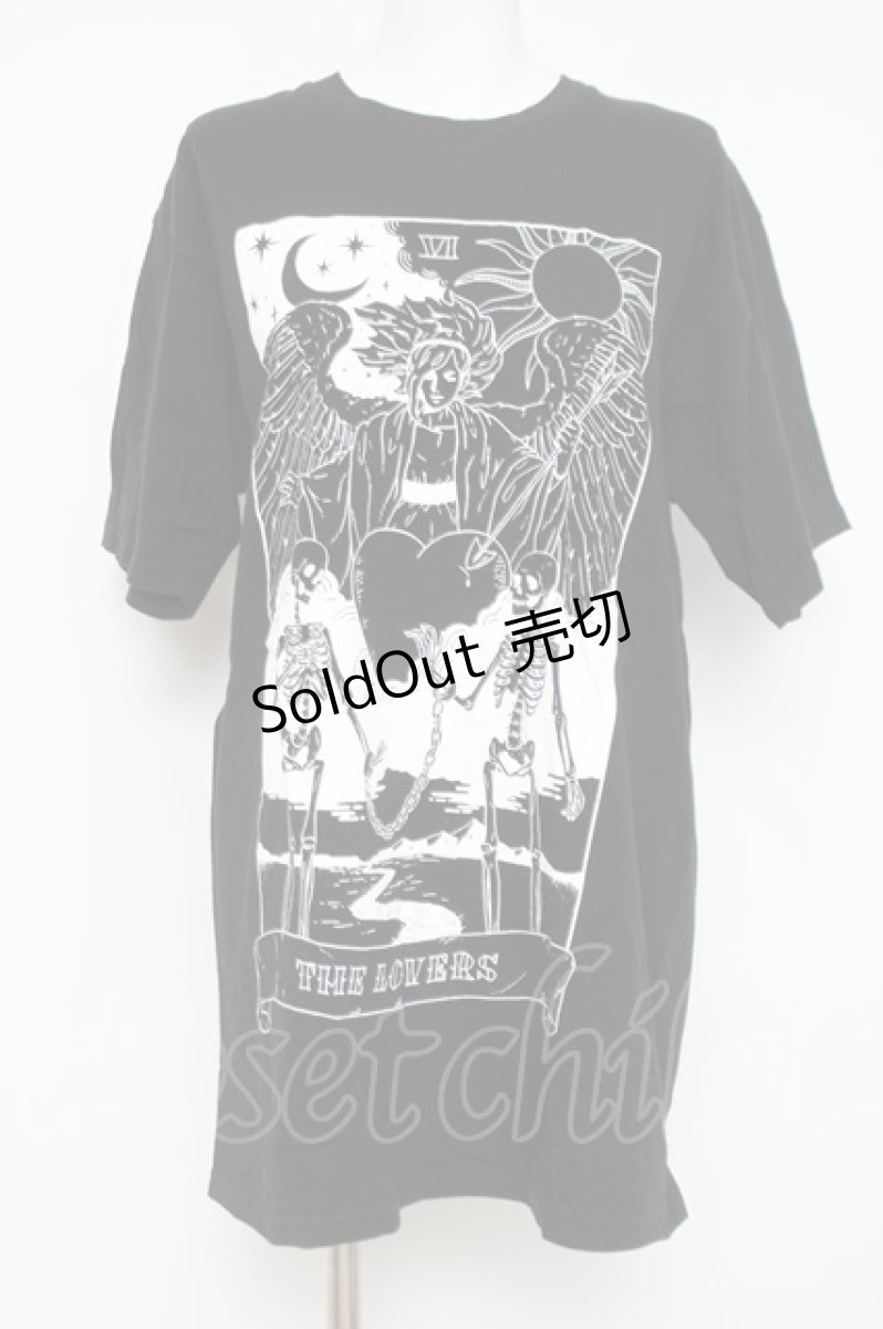 画像1: LISTEN FLAVOR / プリントTEE  黒 Y-26-04-21-097-PU-TO-SZ-ZY (1)