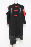 画像1: LISTEN FLAVOR / オープンショルダーチャイナジップシャツ  黒 Y-26-04-21-101-PU-TO-SZ-ZY (1)